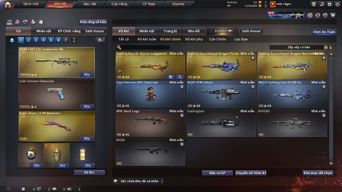 shop acc cf uy tin gia re
